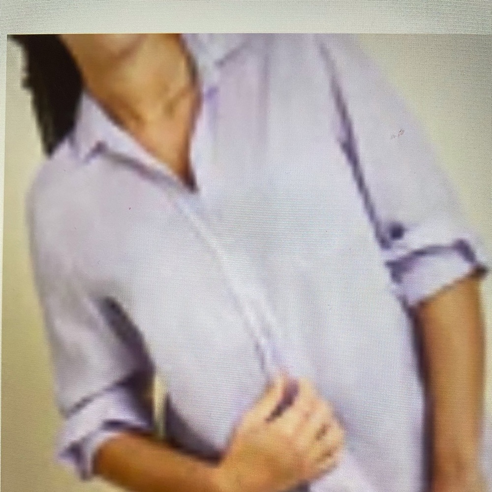 GRAYSON LILAC LINEN LONG SLEEVE SHIRT SZ 02 SMALL 4/6